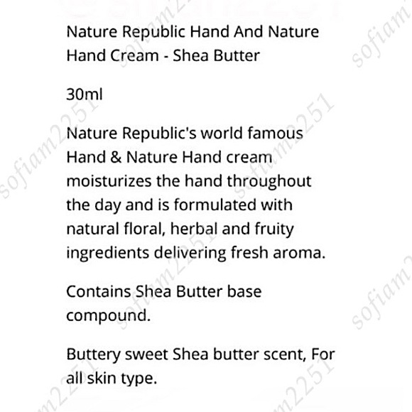 5️⃣/$25💛Nature Republic Hand & Nature Hand Cream SEALED! NEW! - Picture 6 of 8